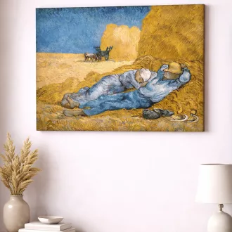 Vincent van Gogh - Déli pihenő (A szieszta) vászonkép