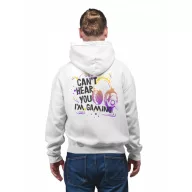   Can't hear you, I'm gaming - Unisex Zipzáros Pulóver
