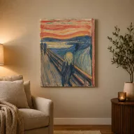 Edvard Munch - A sikoly vászonkép