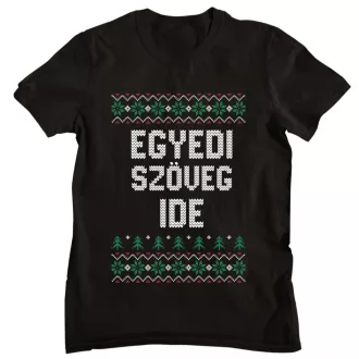 Egyedi szöveges nagybetűs minta - Férfi Póló