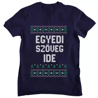 Egyedi szöveges nagybetűs minta - Férfi Póló