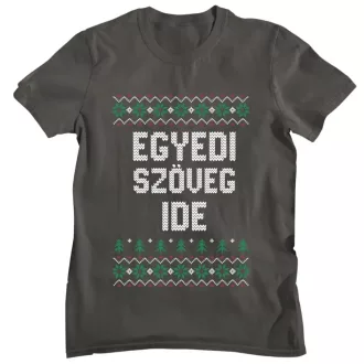Egyedi szöveges nagybetűs minta - Férfi Póló