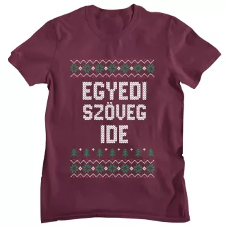 Egyedi szöveges nagybetűs minta - Férfi Póló