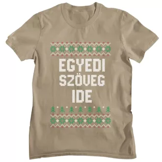Egyedi szöveges nagybetűs minta - Férfi Póló