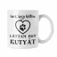 Bocs, hogy késtem láttam egy kutyát - Fehér Bögre