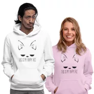 This is my happy face - Unisex Kapucnis Pulóver