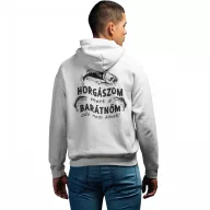   Horgászom mert a barátnőm oda nem követ - Unisex Zipzáros Pulóver