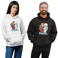 Casper és Kat - Unisex Kapucnis Pulóver