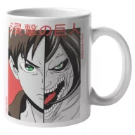 Two Face Eren Jeager - Attack On Titan Bögre