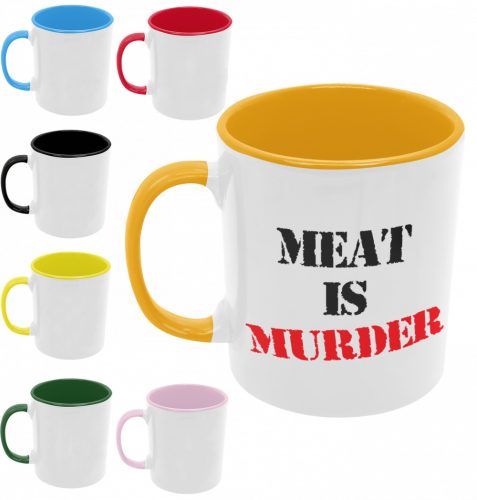 Meat is murder - Színes Bögre