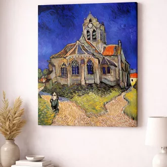 Vincent van Gogh - Az auvers-i templom vászonkép