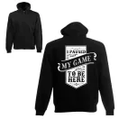 Megállítottam a játékot, hogy itt legyek - Unisex Zipzáros Pulóver