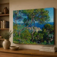 Claude Manet - Bordighera látképe vászonkép