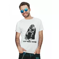 Stop animal testing - Férfi Póló