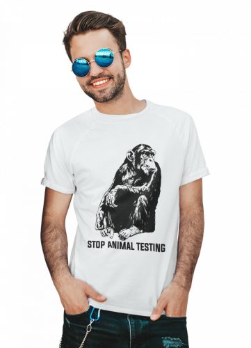 Stop animal testing - Férfi Póló