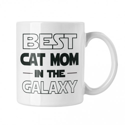 Best cat mom in the galaxy - Fehér Bögre