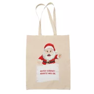 Egyedi szöveges télapós  - Vászontáska