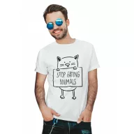 Stop eating animals - Férfi Póló