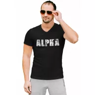 Alpha - Férfi V Nyakú Póló