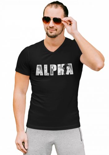 Alpha - Férfi V Nyakú Póló