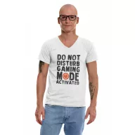 Gaming mode activated - Férfi V Nyakú Póló