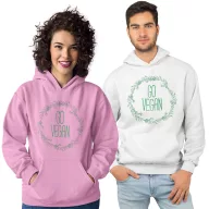 Go Vegan - Unisex Kapucnis Pulóver