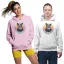 Retro Frenchie - Unisex Kapucnis Pulóver