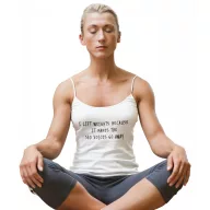 I lift weights because it makes... - Női Spagetti Top