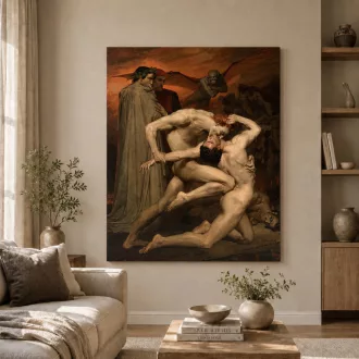   William-Adolphe Bouguereau - Dante és Vergilius a pokolban vászonkép