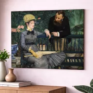 Édouard Manet - A télikertben vászonkép