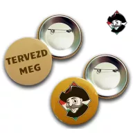 Online Termék Tervező | Kitűzők (3 méretben)