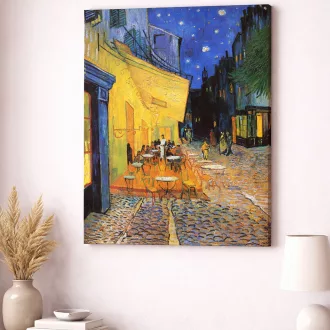 Vincent van Gogh - Kávéházi terasz éjjel vászonkép