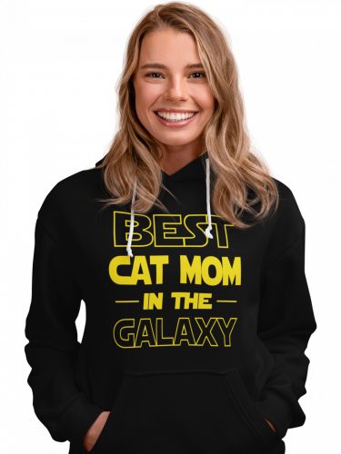 Best cat mom in the galaxy - Unisex Kapucnis Pulóver