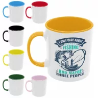 I only care about fishing - Színes Bögre