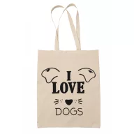I love dogs - Vászontáska