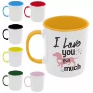 I love you this much - Színes Bögre