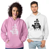 Barátok nem étel - Unisex Kapucnis Pulóver
