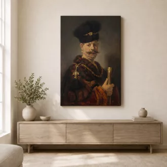 Rembrandt van Rijn - Lengyel nemes vászonkép