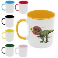 Ninja T-rex - Színes Bögre