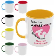 Isten nekem teremtette a legjobb anyát - Színes Bögre