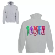 Gamer - Unisex Zipzáros Pulóver