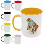 Golden Retriever vízfestmény - Színes Bögre