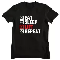 Eat Sleep Lift Repeat - GYM Fitness Férfi Póló