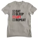 Eat Sleep Lift Repeat - GYM Fitness Férfi Póló