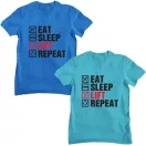 Eat Sleep Lift Repeat - GYM Fitness Férfi Póló