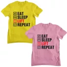 Eat Sleep Lift Repeat - GYM Fitness Férfi Póló