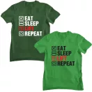Eat Sleep Lift Repeat - GYM Fitness Férfi Póló