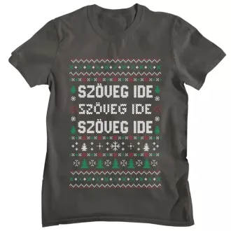 Egyedi szöveges háromsoros minta - Férfi Póló