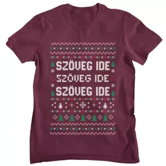 Egyedi szöveges háromsoros minta - Férfi Póló