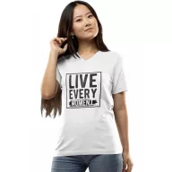 Élj meg minden pillanatot - Női V-Nyakú Póló